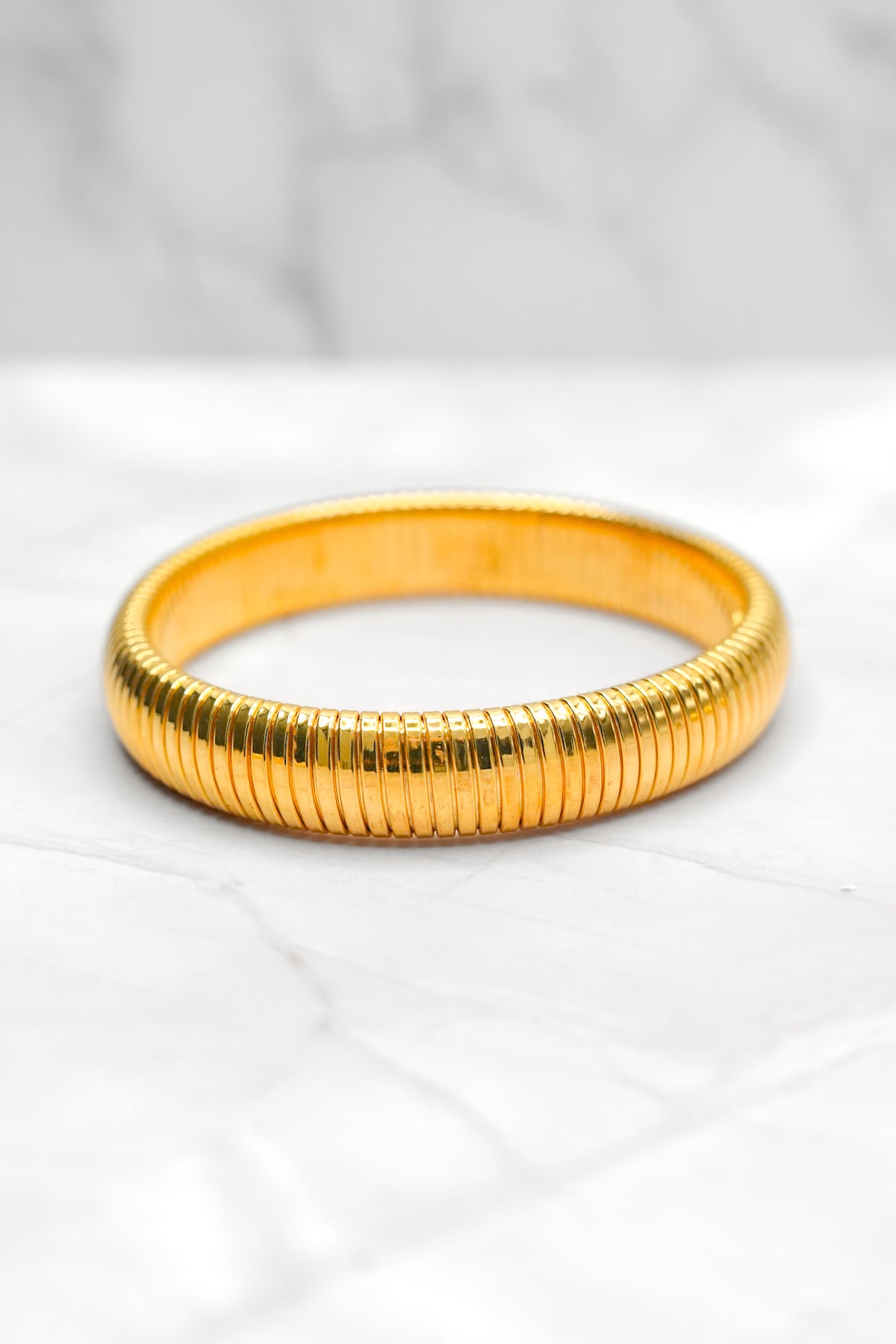 Treasure Jewels Chic Ribbed Bracelet - Freckled Poppy
