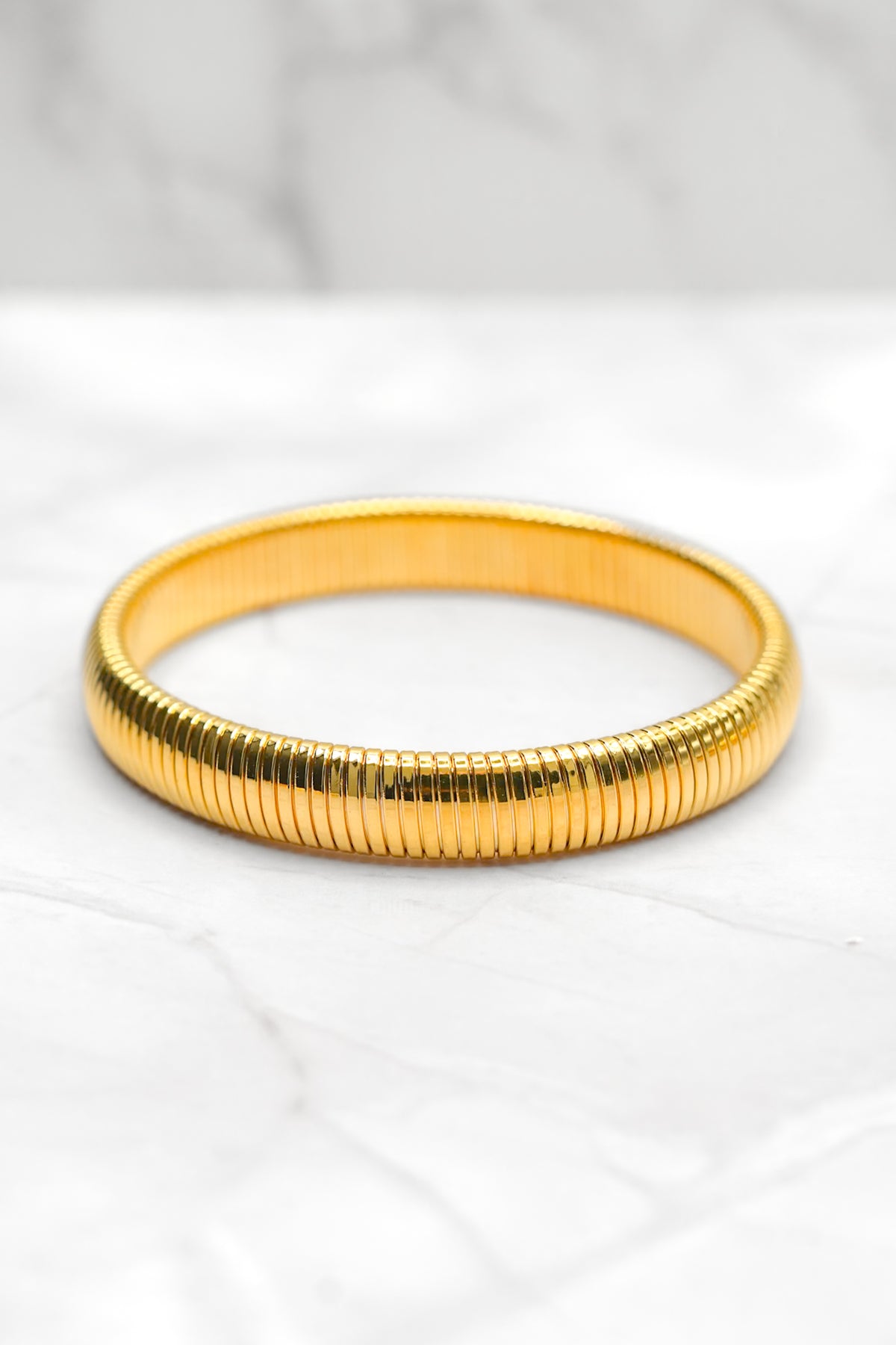 Treasure Jewels Chic Ribbed Bracelet - Freckled Poppy