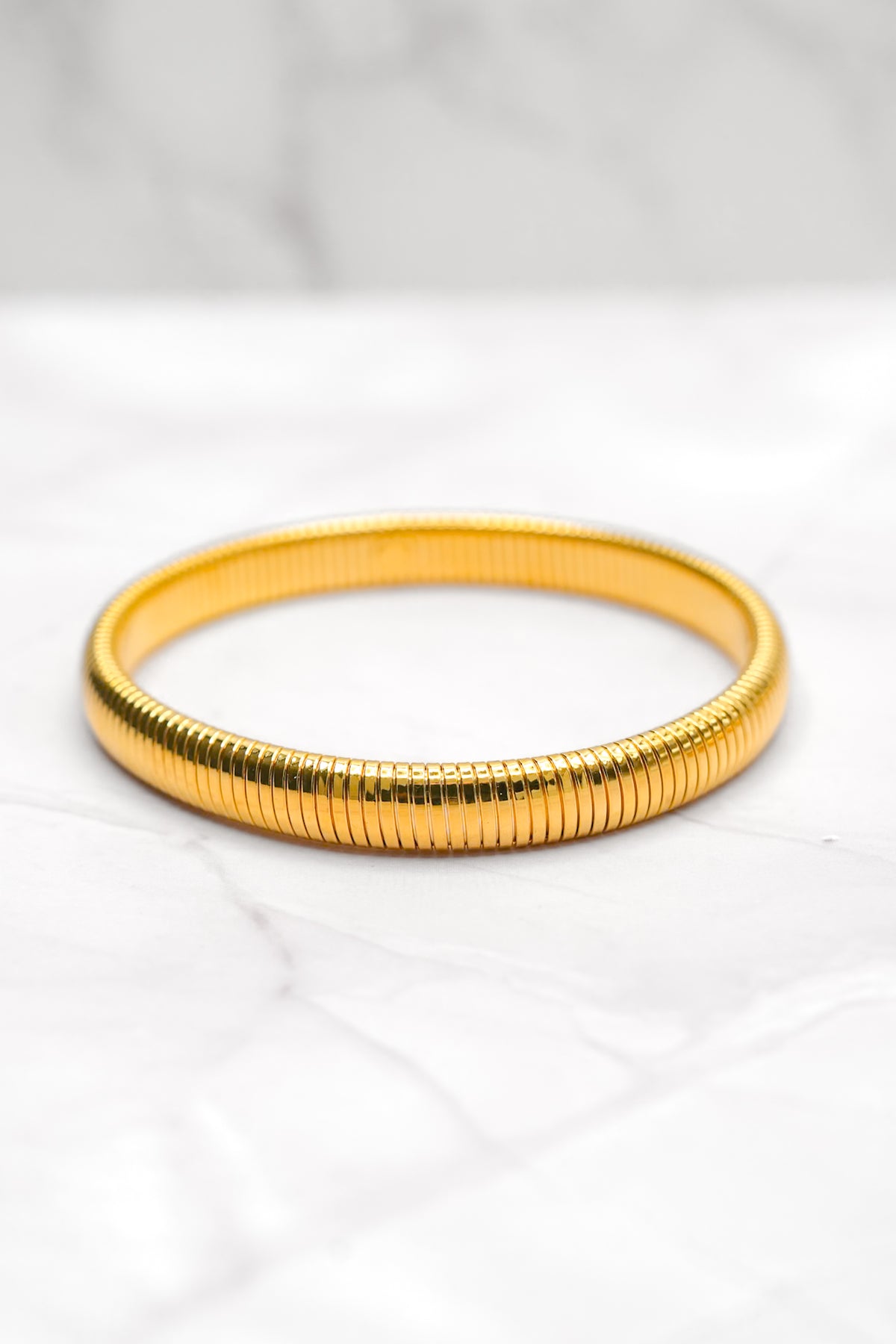 Treasure Jewels Chic Ribbed Bracelet - Freckled Poppy