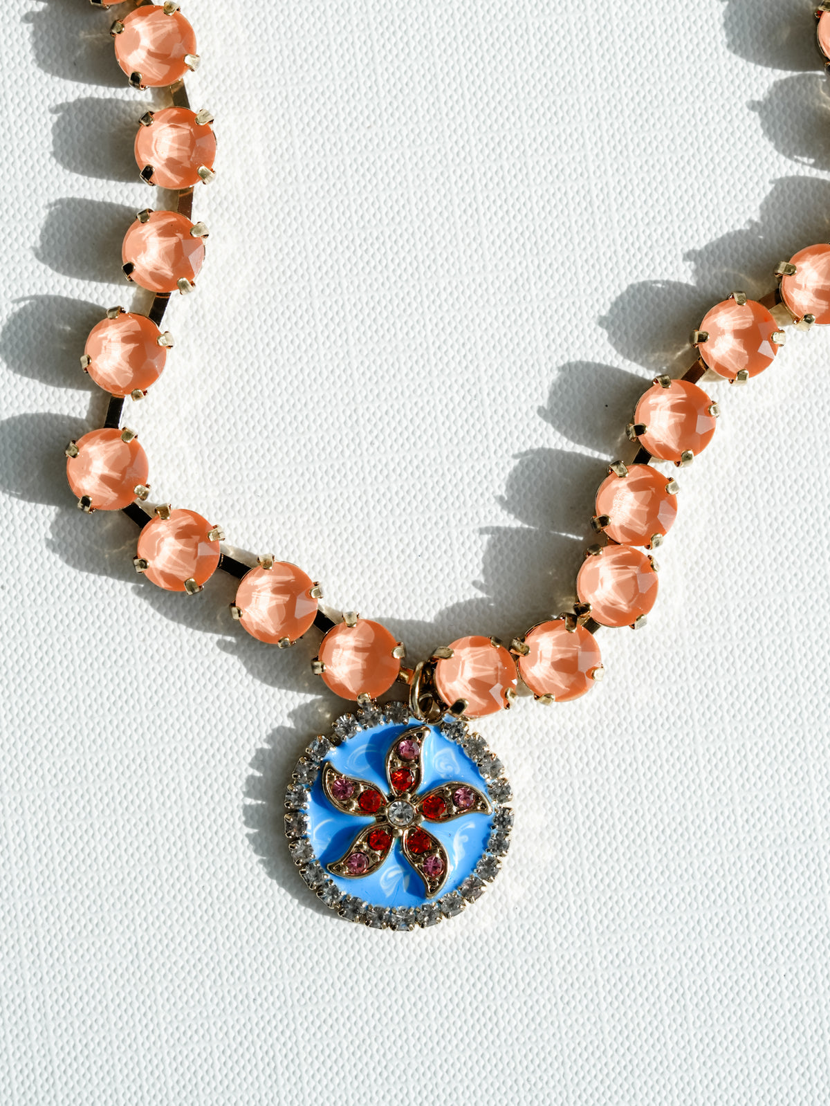 SIENNA Tova Crystal Starfish Pendant Necklace - Freckled Poppy