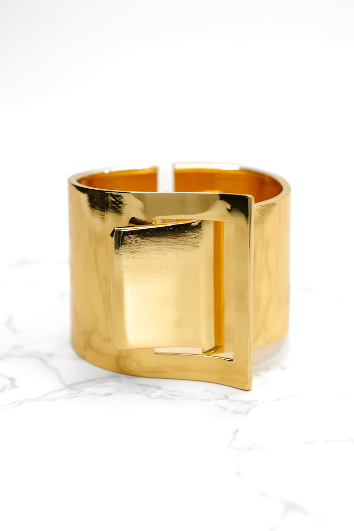 Lara Buckle Cuff Bracelet - Freckled Poppy