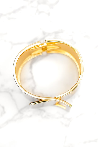 Lara Buckle Cuff Bracelet - Freckled Poppy