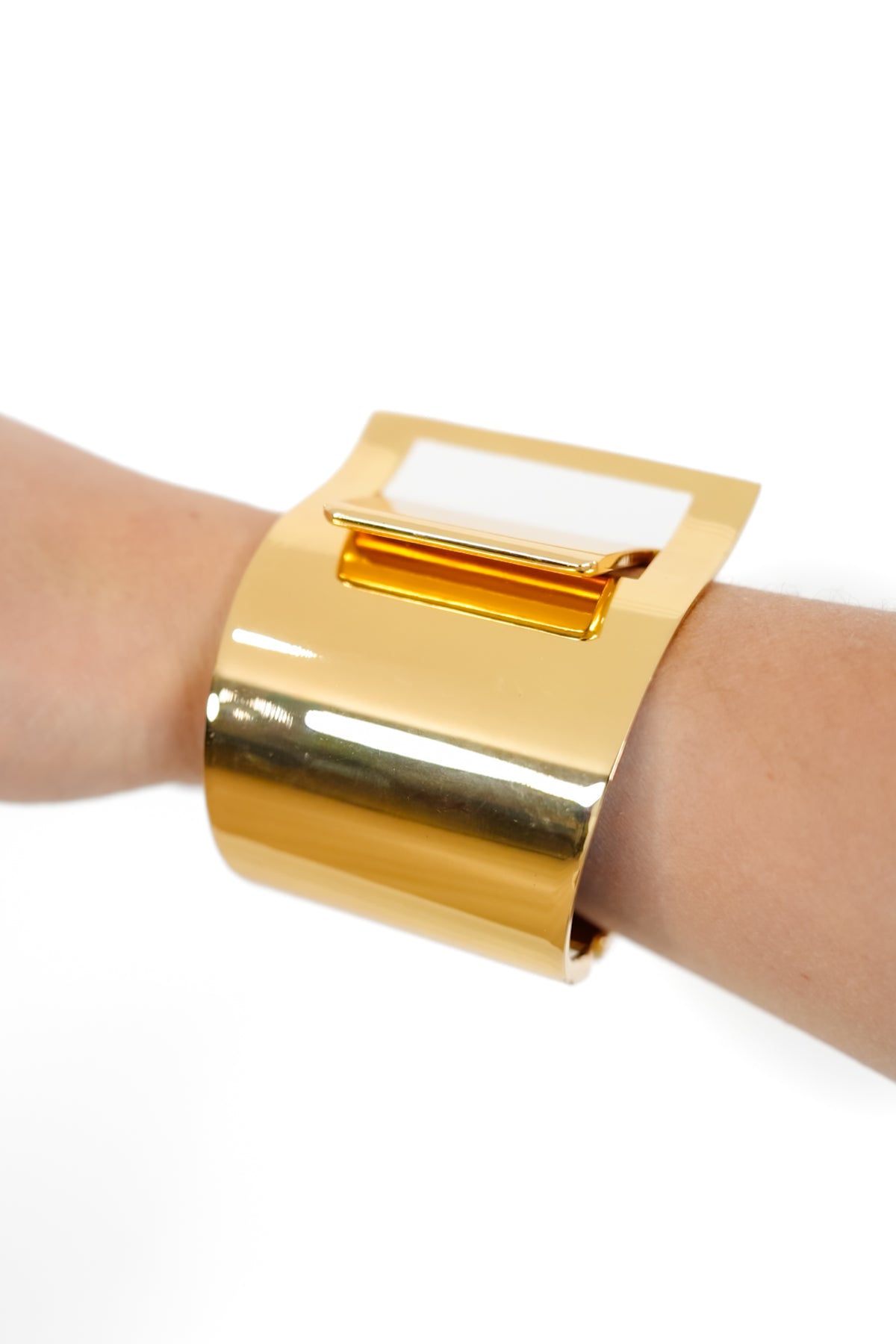 Lara Buckle Cuff Bracelet - Freckled Poppy