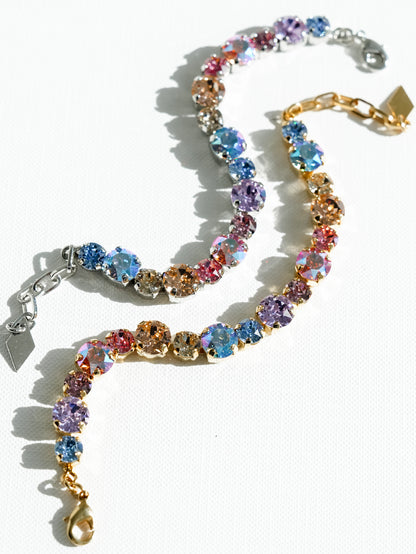 Pastel Multicolored Crystal Bracelet - Freckled Poppy