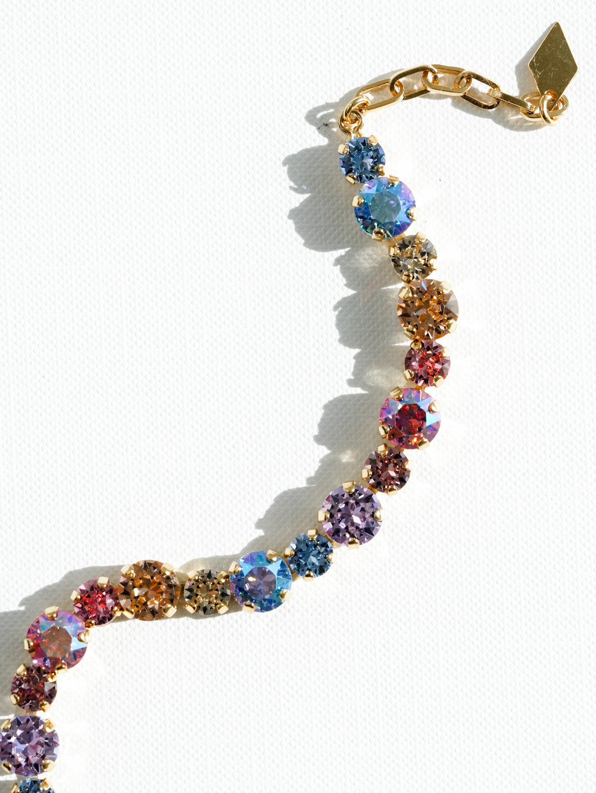 Pastel Multicolored Crystal Bracelet - Freckled Poppy