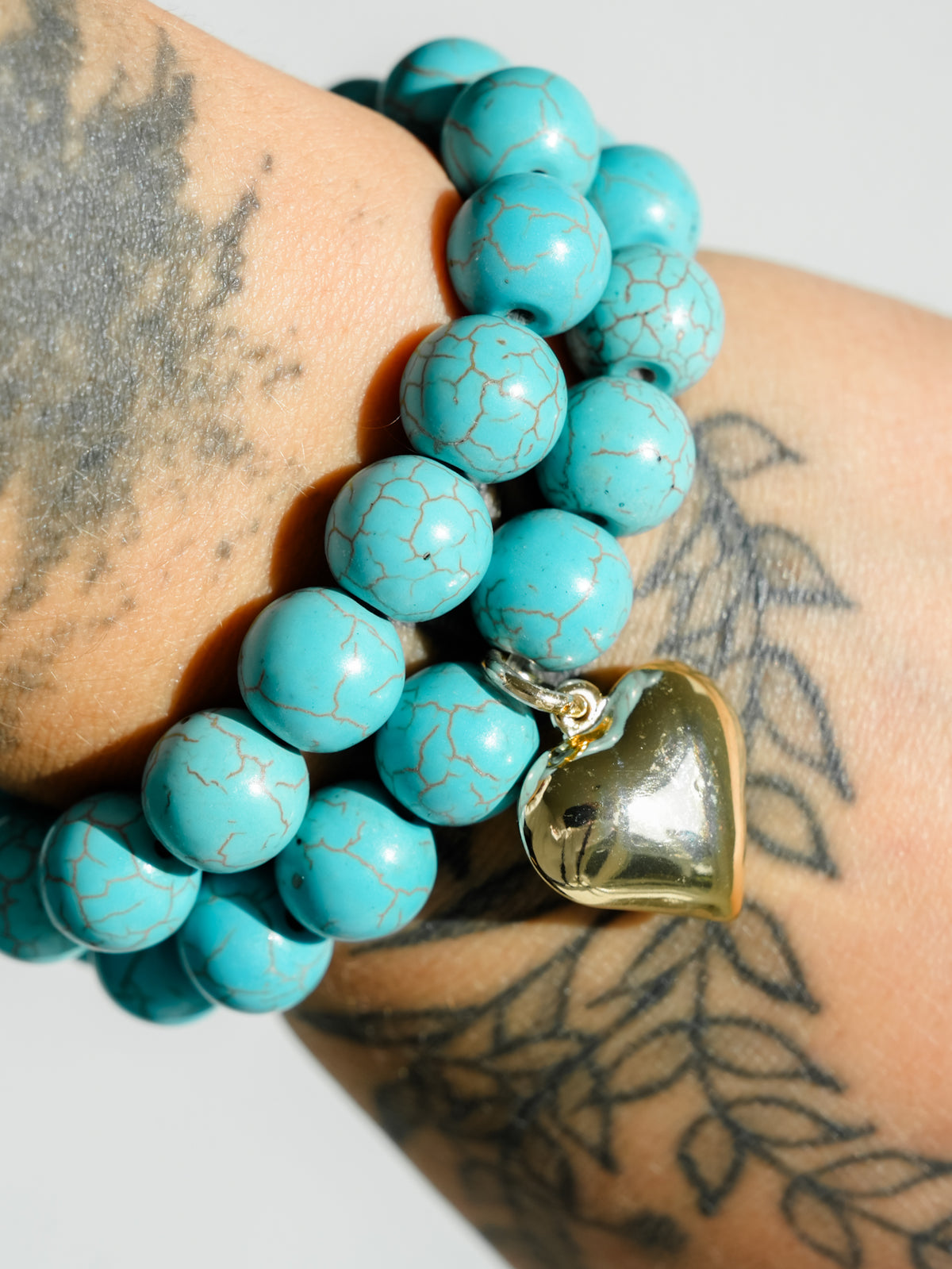 Turquoise Bead Bracelet Set