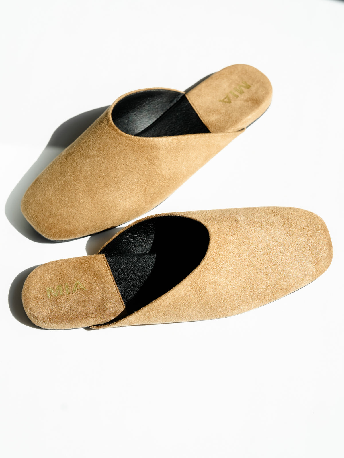 MIA Suede Slip On Mule - Freckled Poppy