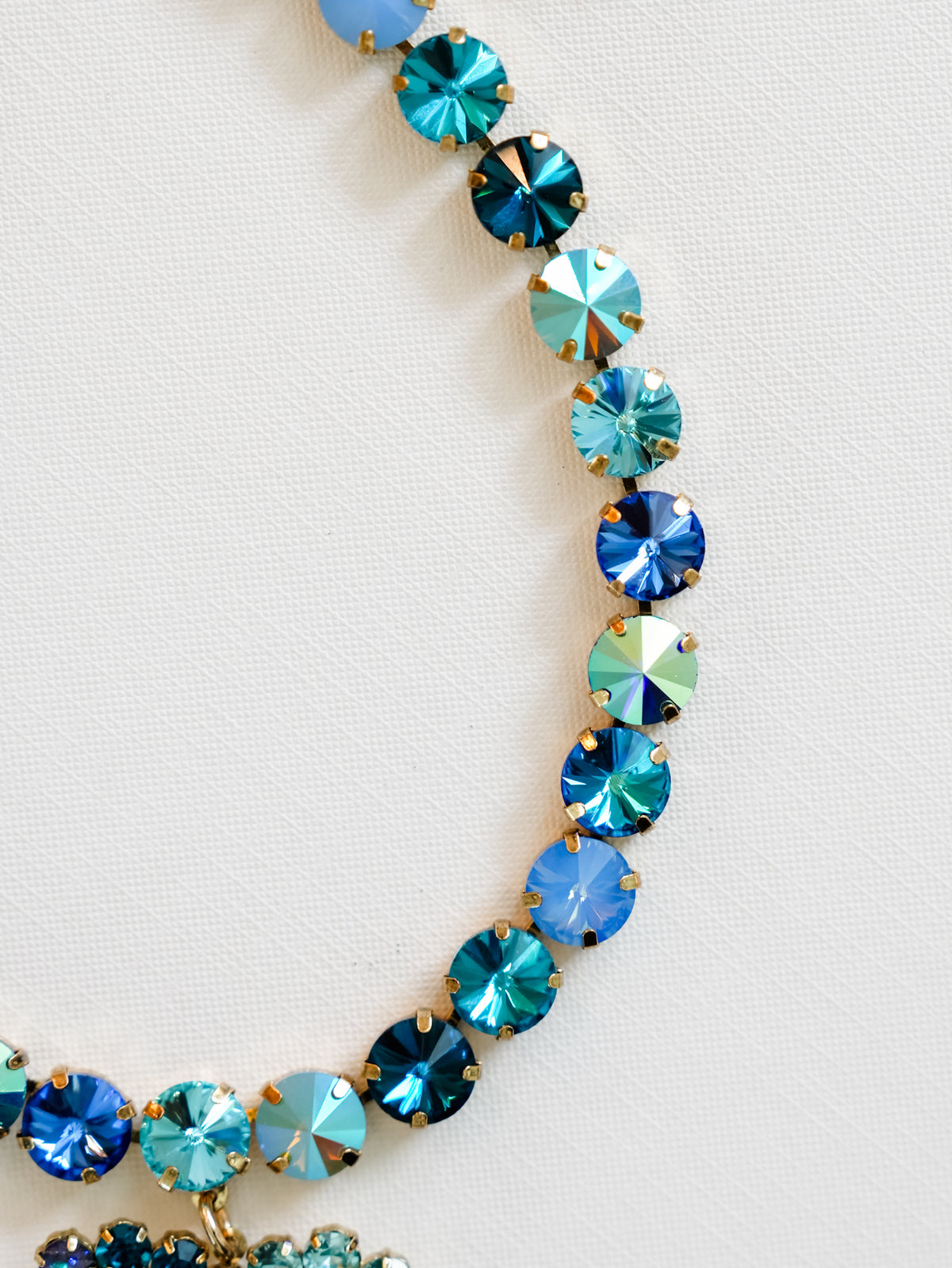 SIENNA by Tova Lovely Small Heart Necklace In Lagoon Mix - Freckled Poppy