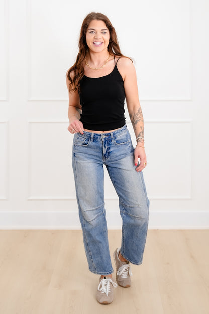 Solid Double Strap Padded Cami Top - Freckled Poppy
