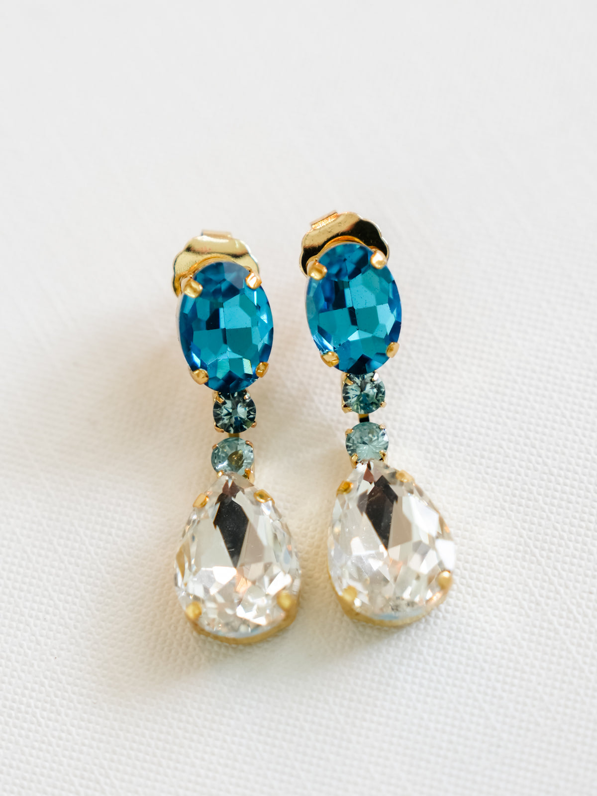 SIENNA by Tova Mini Mia Teardrop Earrings - Freckled Poppy