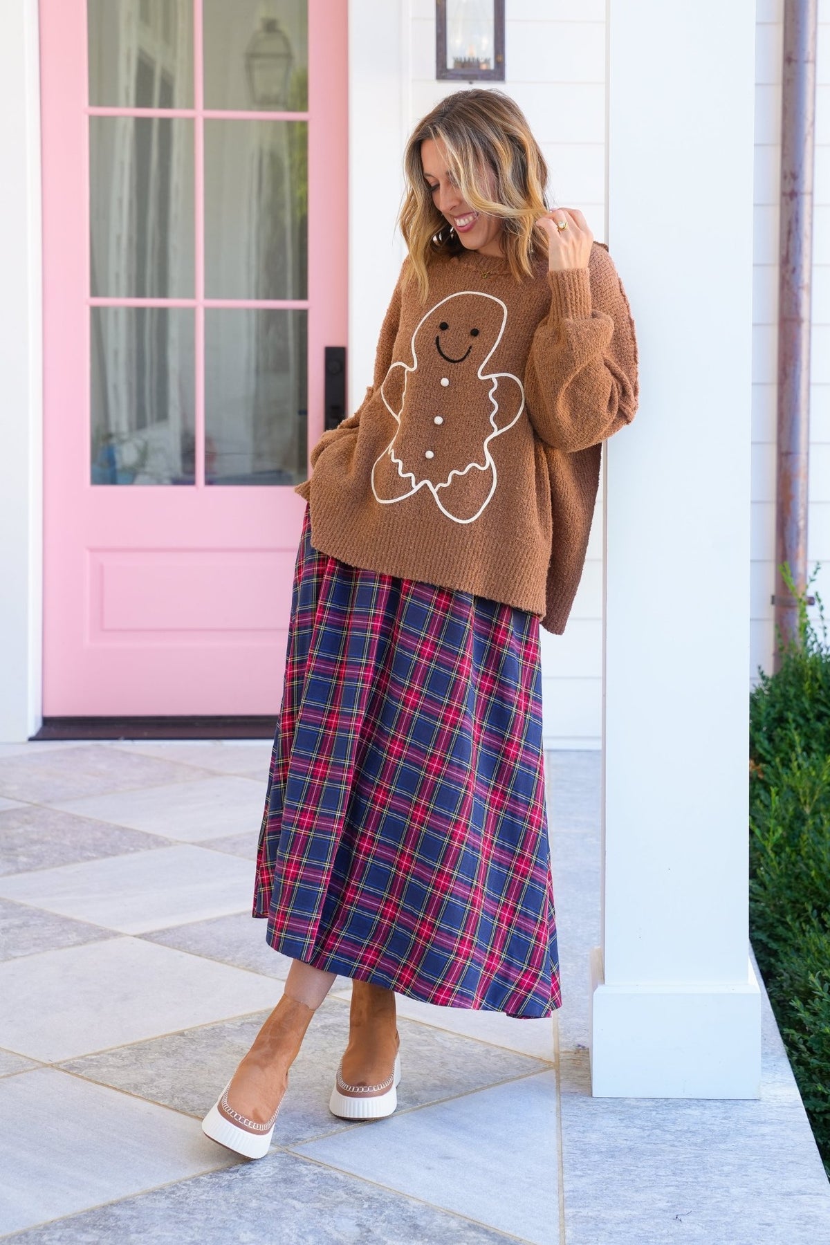Long Sleeve Gingerbread Man Sweaters - Freckled Poppy