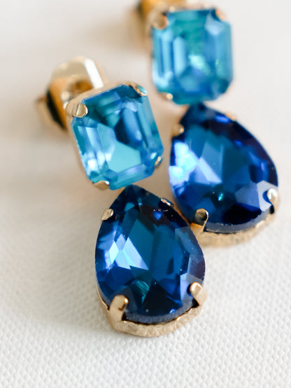 SIENNA by Tova Orianna Earring In Blue Mix - Freckled Poppy