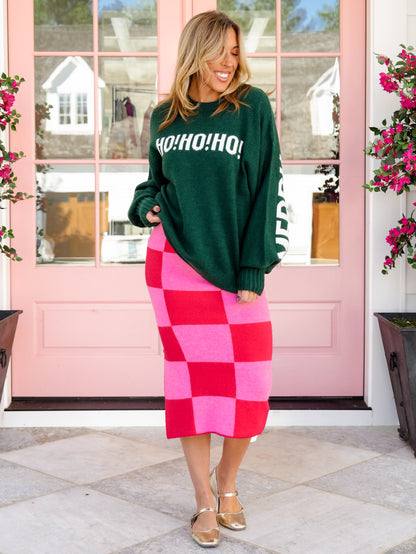 "Ho Ho Ho" Long Sleeve Christmas Sweater