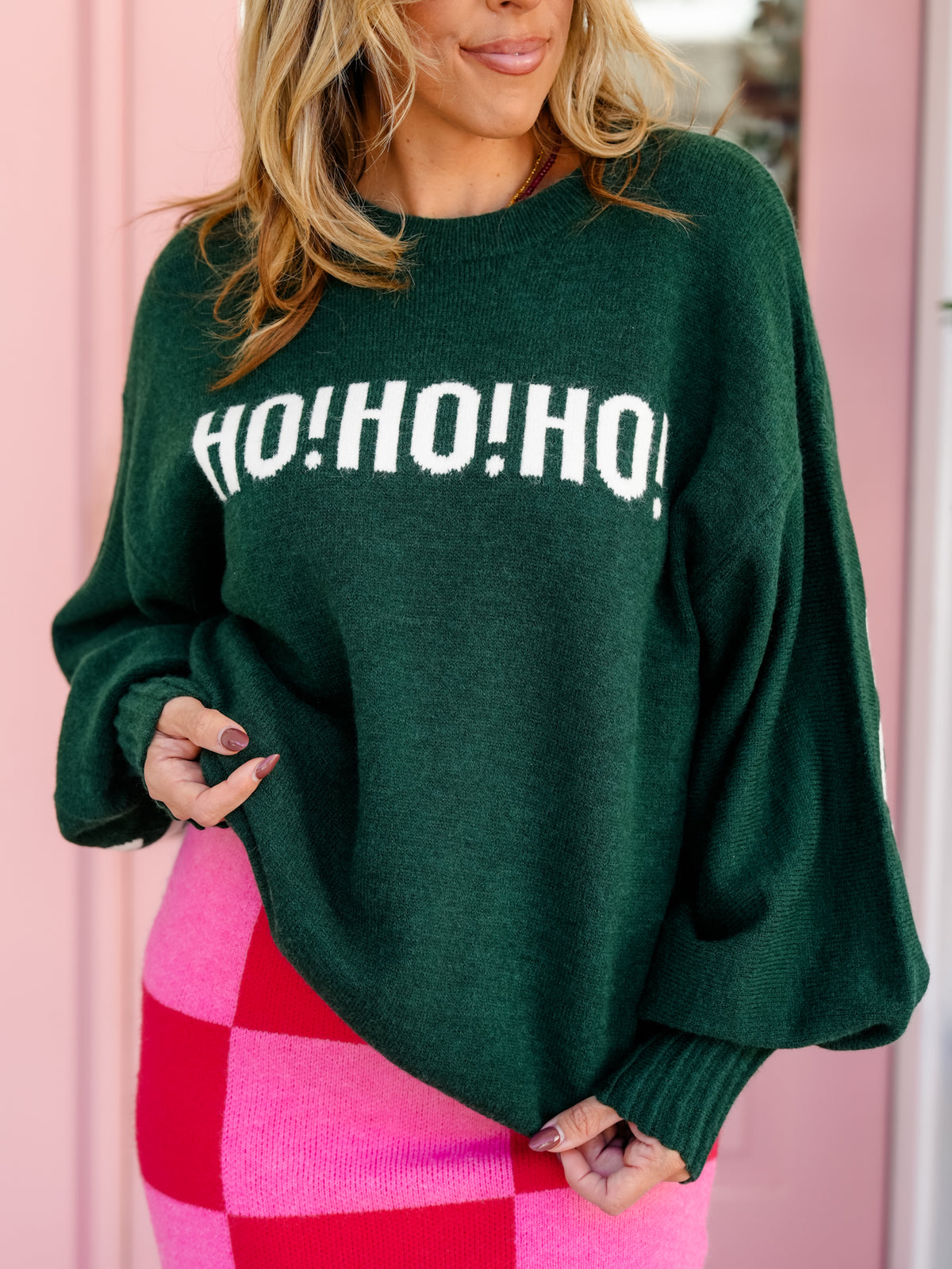 "Ho Ho Ho" Long Sleeve Christmas Sweater