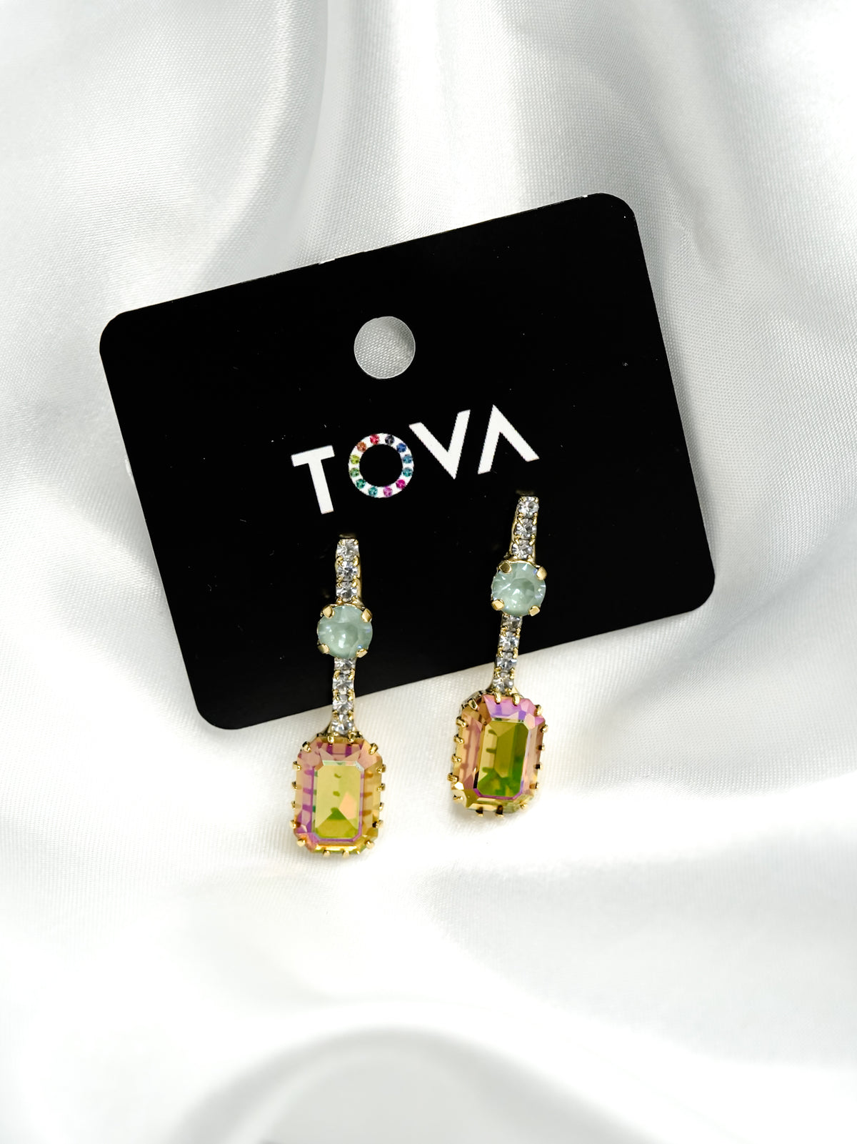 TOVA Akemi Earrings - Freckled Poppy