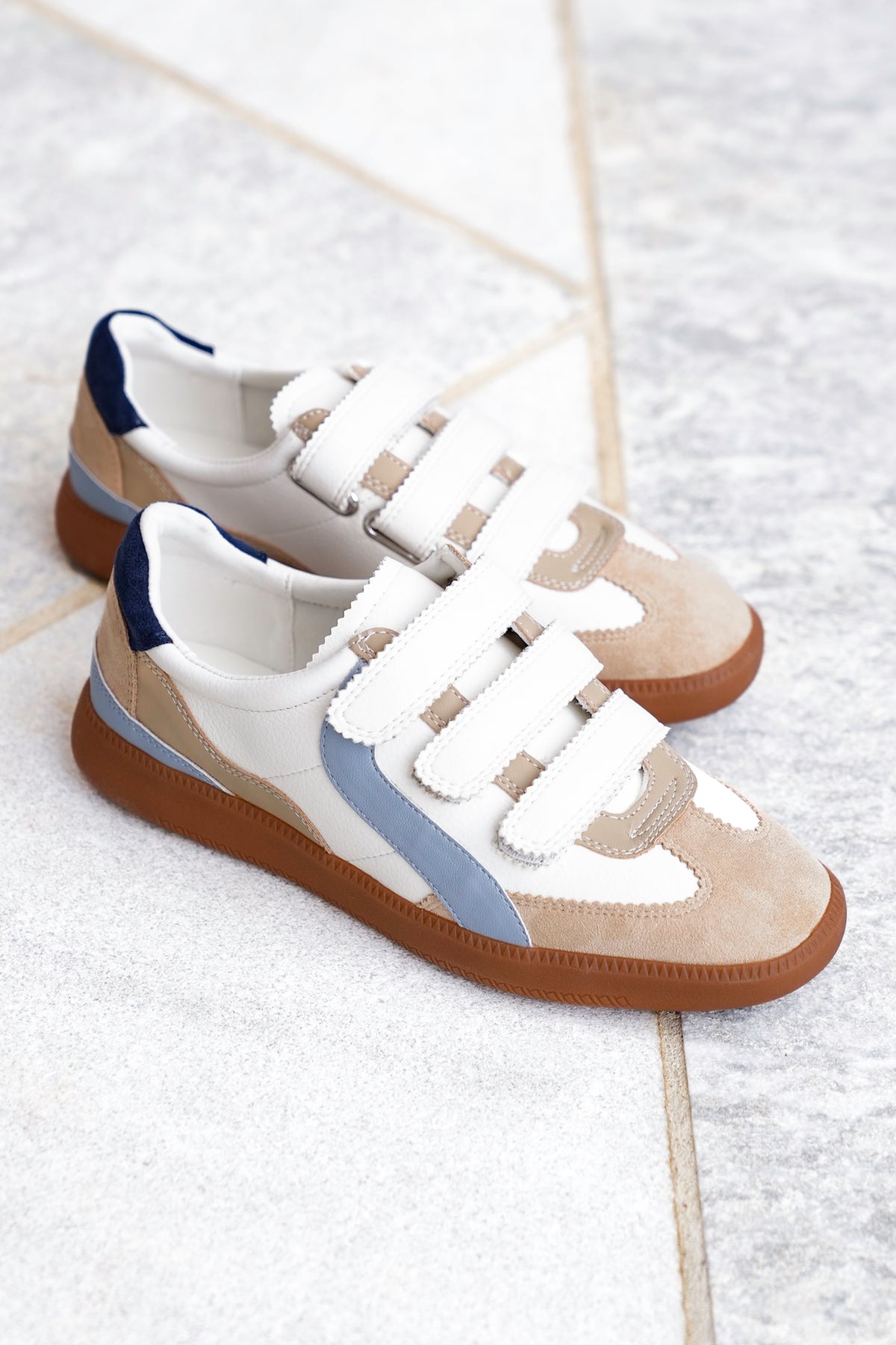 Modern Comfort Triple Strap Sneaker - Freckled Poppy