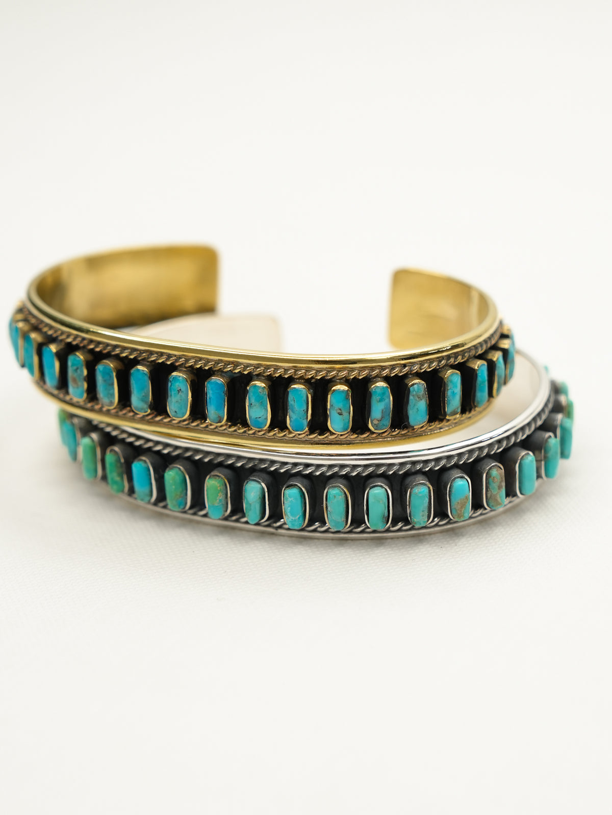 BOHO SOL Turquoise Multi Stone Cuff - Freckled Poppy