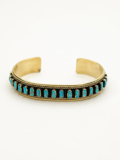 BOHO SOL Turquoise Multi Stone Cuff - Freckled Poppy
