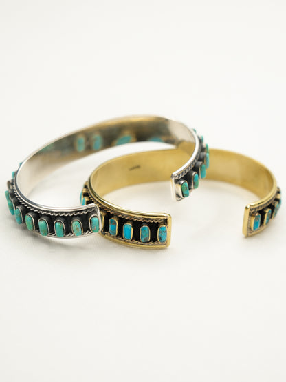 BOHO SOL Turquoise Multi Stone Cuff - Freckled Poppy