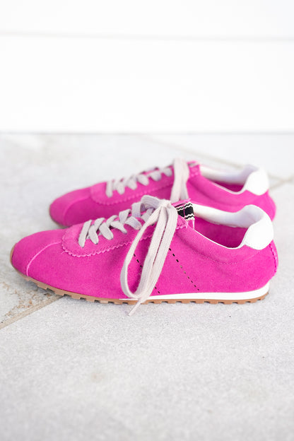 Shu Shop Retro Low-Top Suede Sneakers - Freckled Poppy