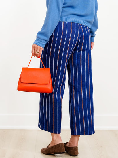 Multi Stripe Print High Waist Wide Leg Pants - Freckled Poppy