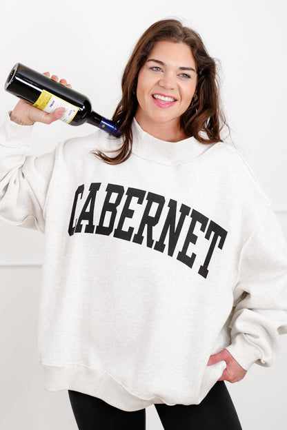 Long Sleeve Reversible "Cabernet/Hungover" Graphic Sweatshirt - Freckled Poppy