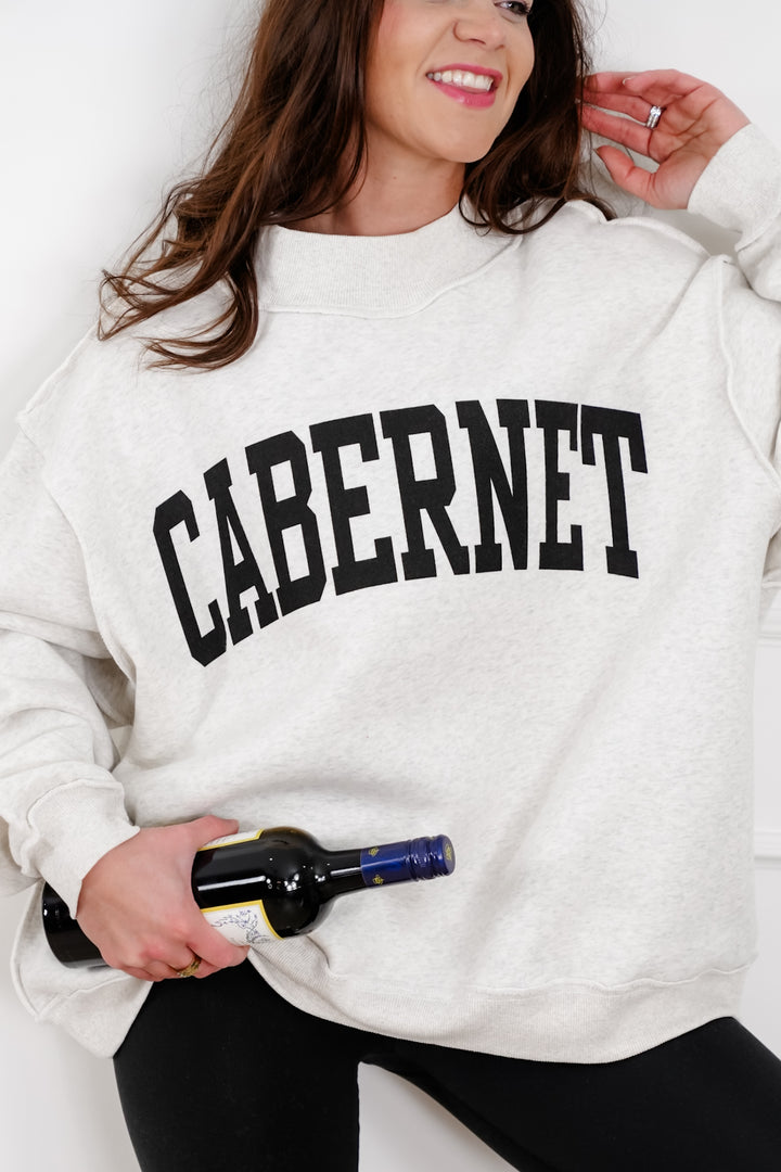 Long Sleeve Reversible "Cabernet/Hungover" Graphic Sweatshirt - Freckled Poppy
