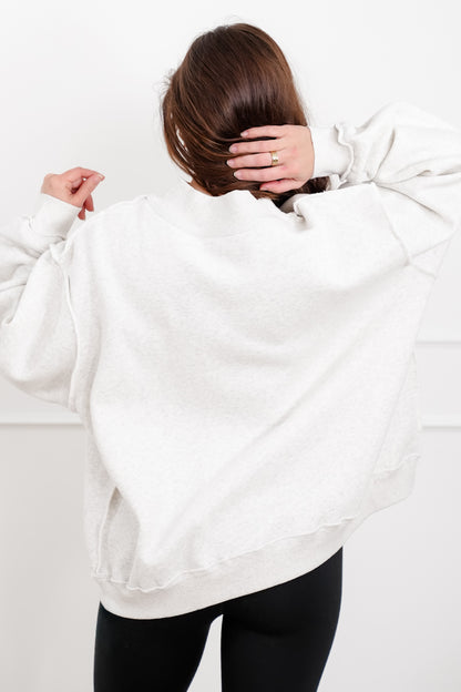 Long Sleeve Reversible "Cabernet/Hungover" Graphic Sweatshirt - Freckled Poppy