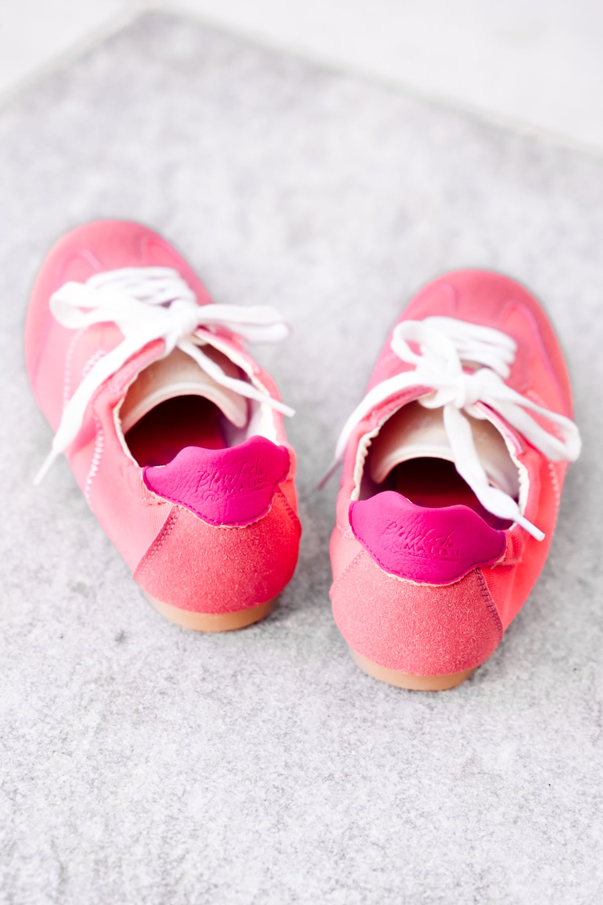 Blowfish Retro Canvas Lace Up Sneaker with Contrast Stitching - Freckled Poppy