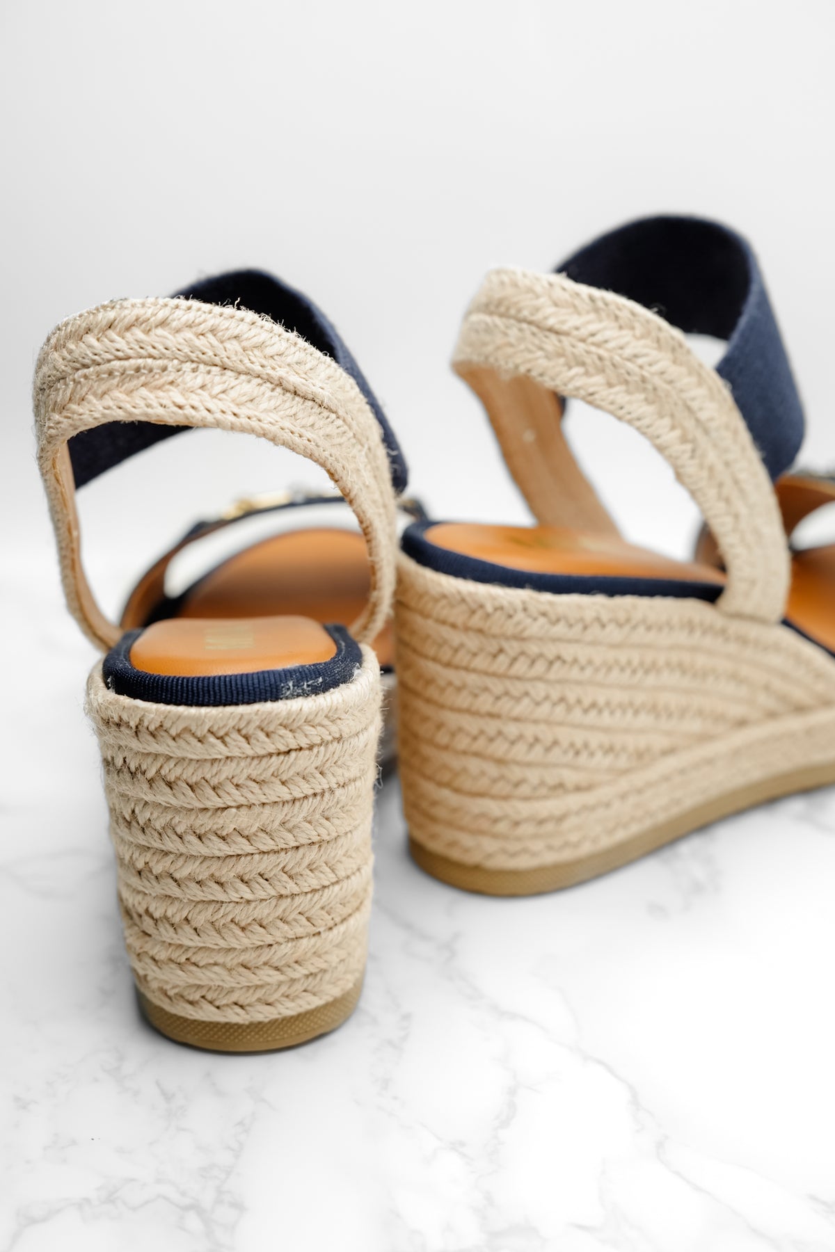 MIA Textured Espadrille Platform Wedge Sandal - Freckled Poppy