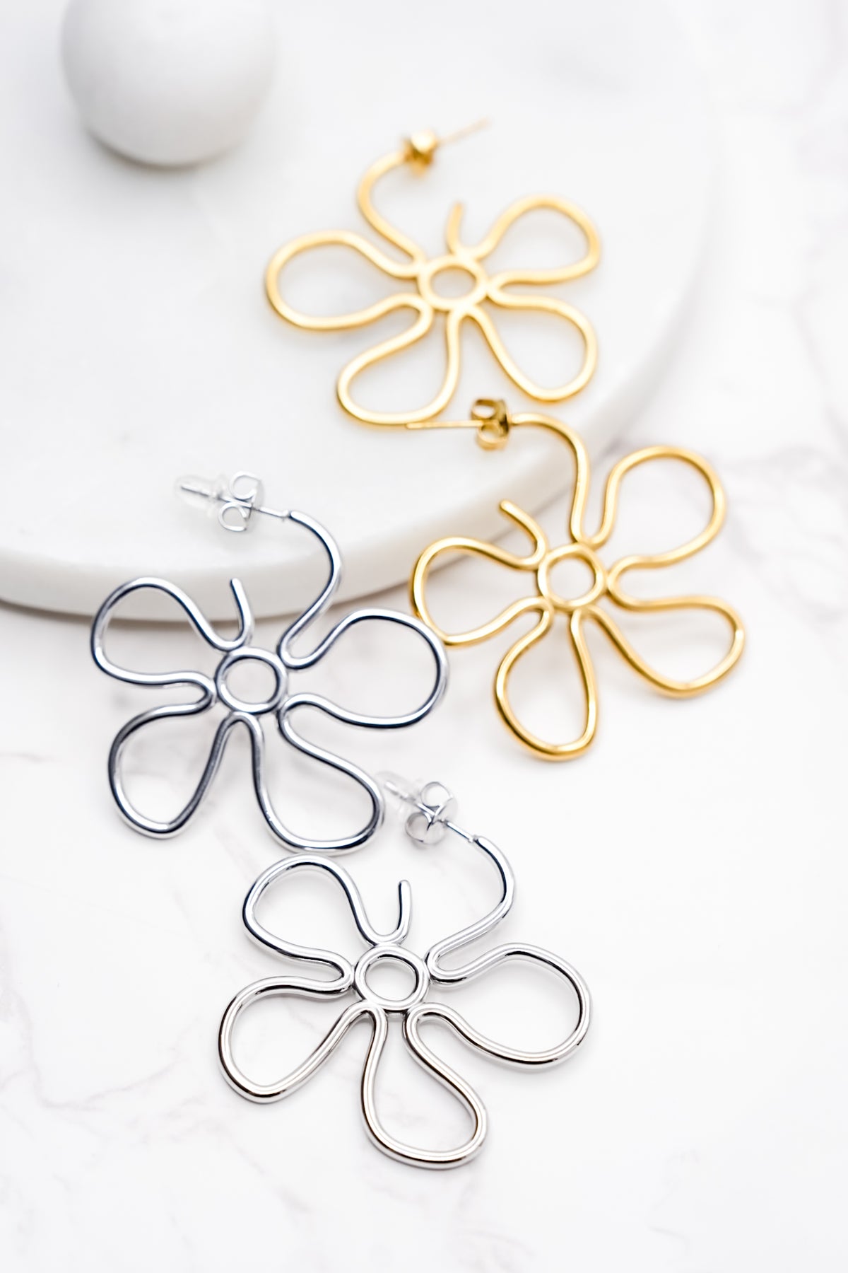 Raising Surfers The Hippie Chick XL Earrings - Freckled Poppy