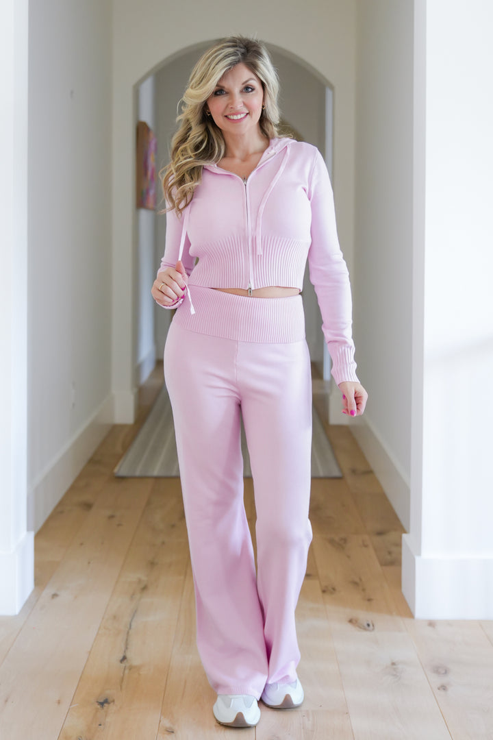 Long Sleeve Zip Up Hoodie and Pants Set - Freckled Poppy