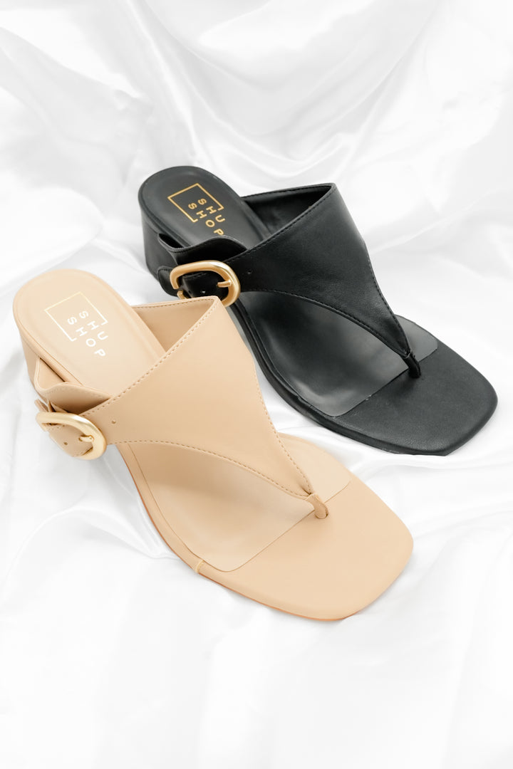 Shu Shop Modern Heel Sandal - Freckled Poppy