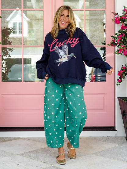 Reversible Long Sleeve Lucky/Mallard Graphic Sweatshirt