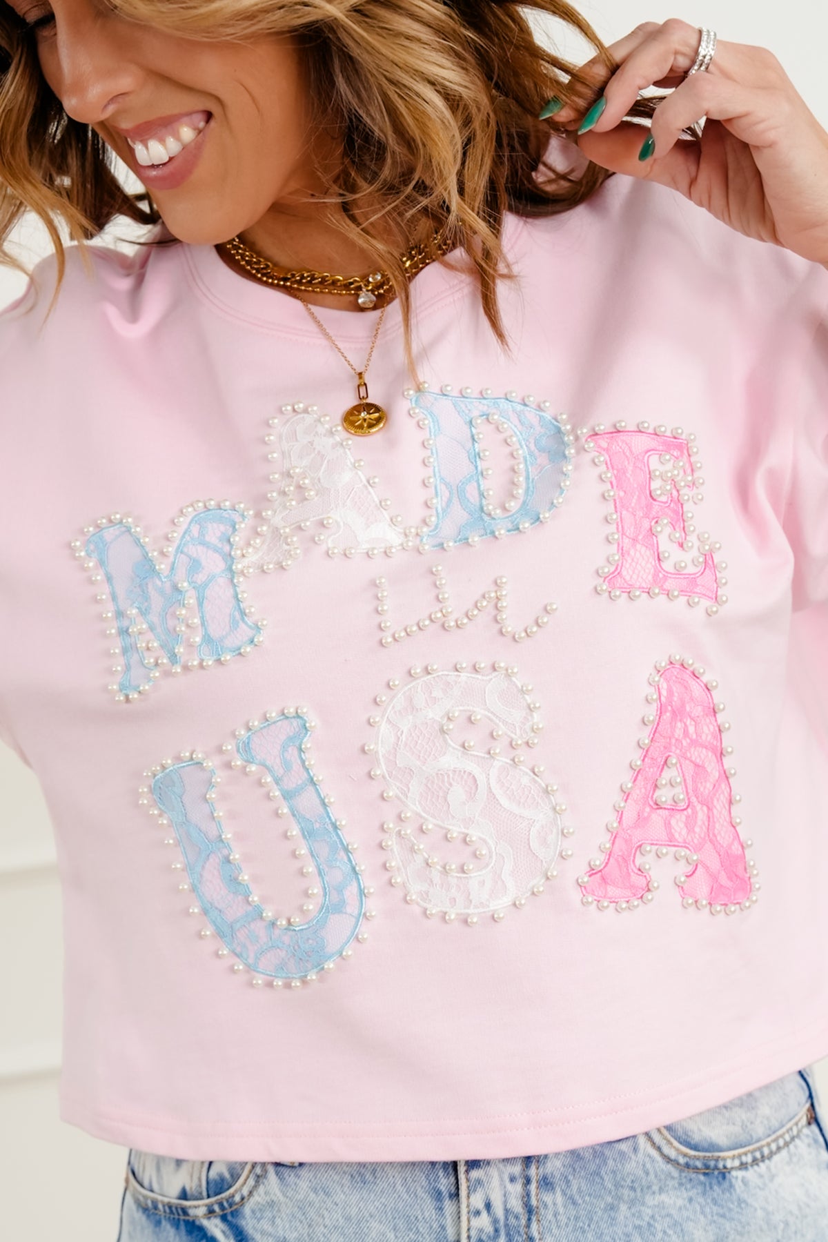 Short Sleeve "Made In USA" Top - Freckled Poppy