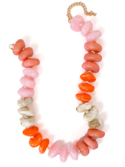 Gemelli Delray Beaded Necklace - Freckled Poppy