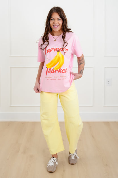 Short Sleeve "Farmers Market" Graphic Tee - Freckled Poppy