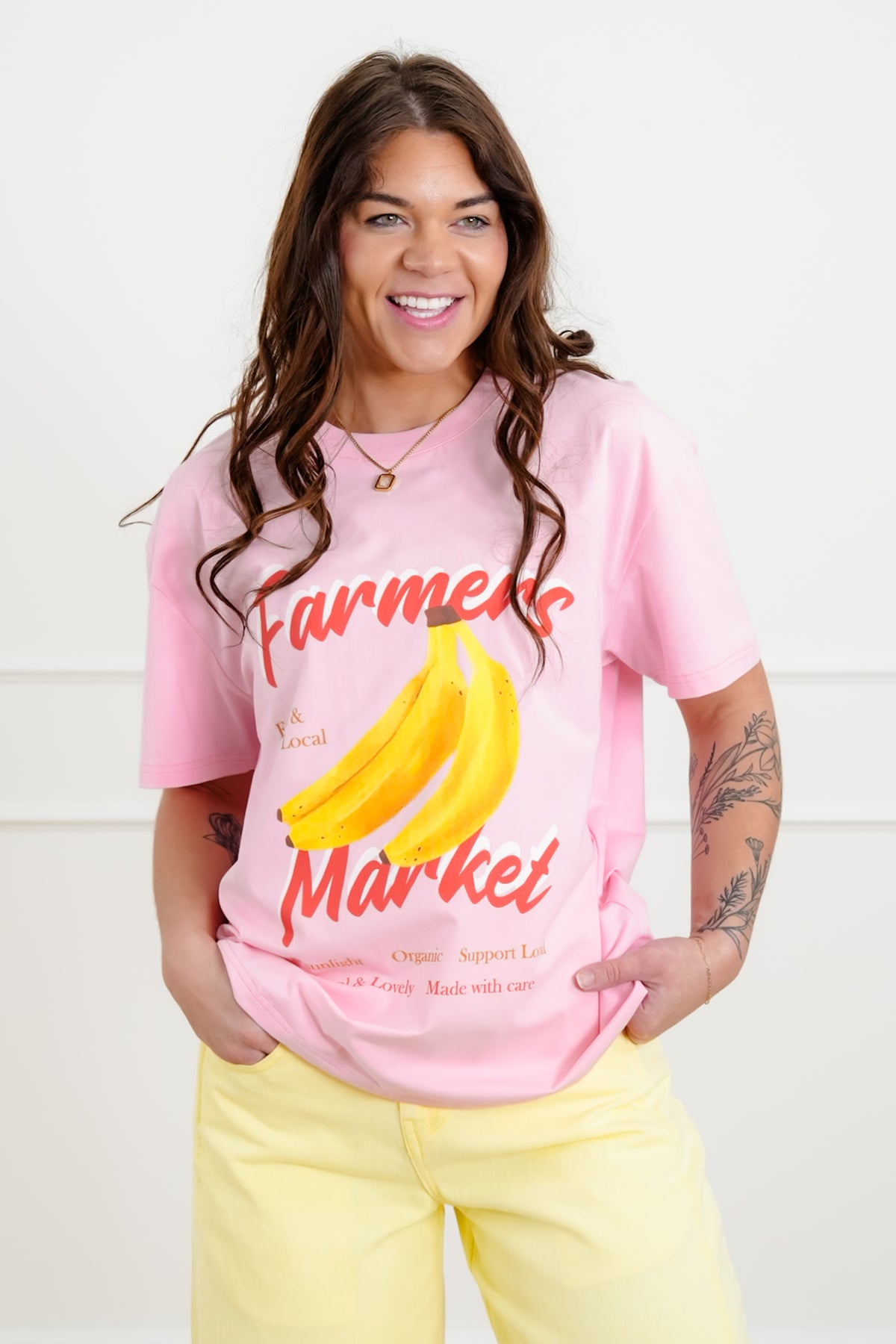 Short Sleeve "Farmers Market" Graphic Tee - Freckled Poppy