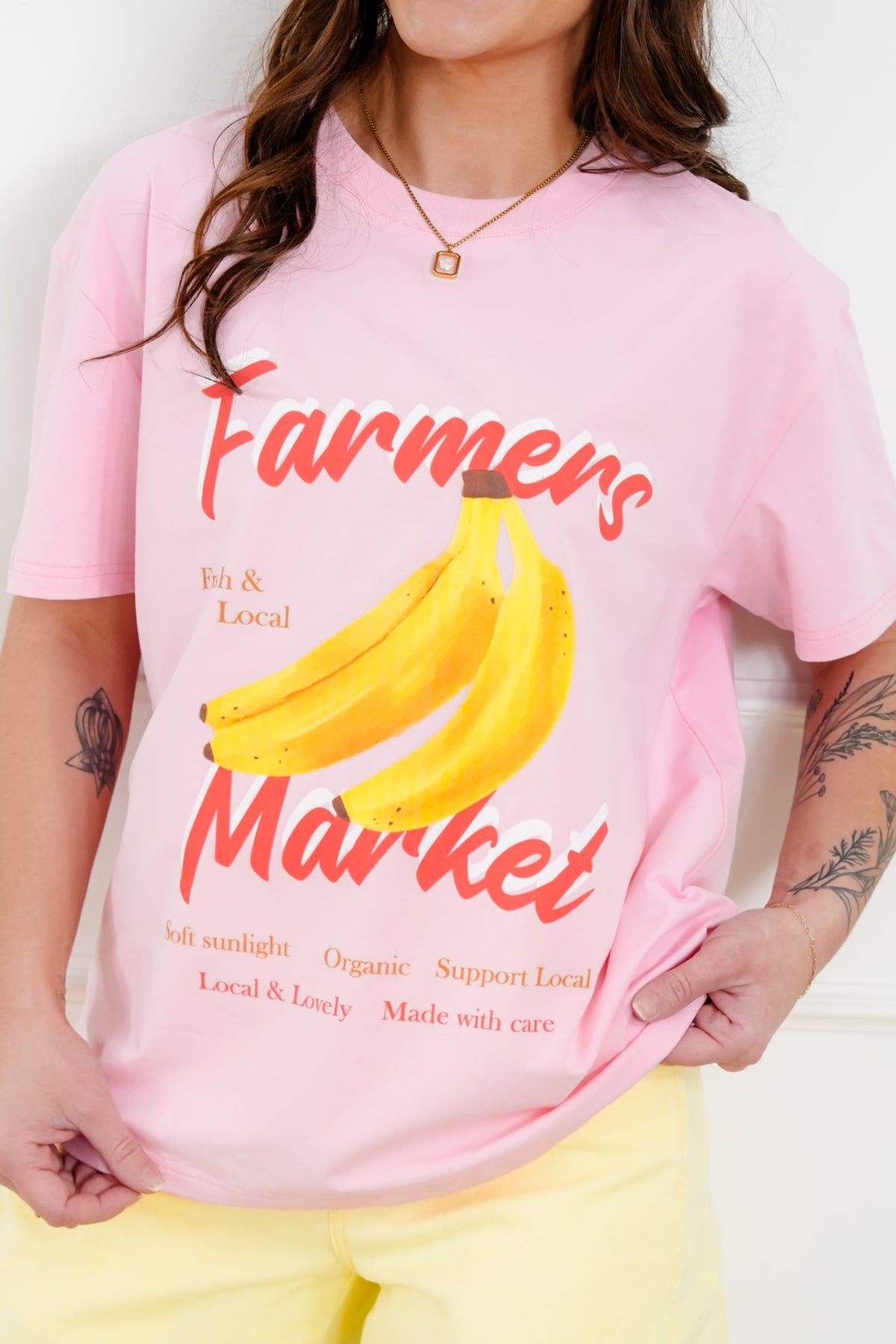 Short Sleeve "Farmers Market" Graphic Tee - Freckled Poppy
