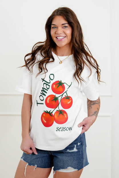 Short Sleeve "Tomato, Farm's Market" Graphic Tee - Freckled Poppy