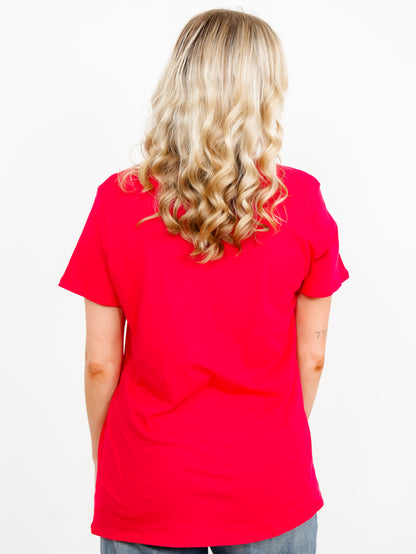 Door Buster! Zenana Cotton Boyfriend Round Neck Tee