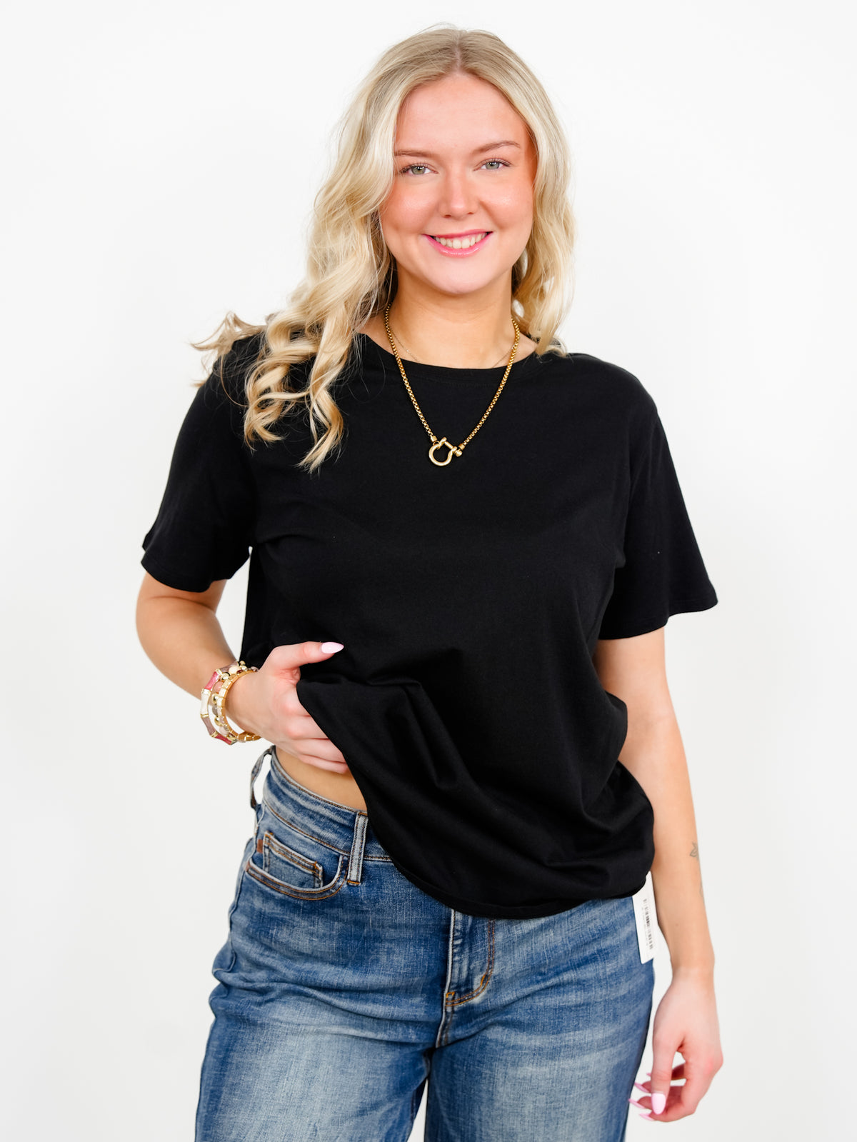 Door Buster! Zenana Cotton Boyfriend Round Neck Tee