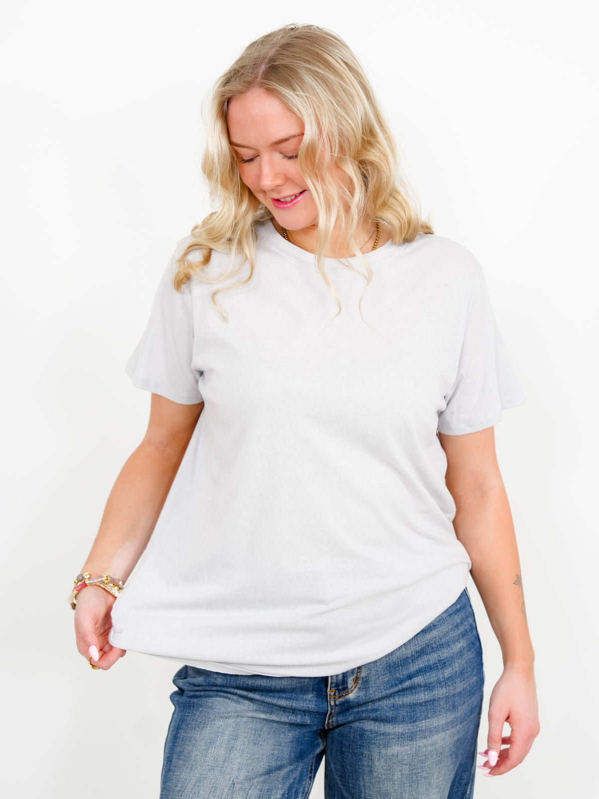 Door Buster! Zenana Cotton Boyfriend Round Neck Tee