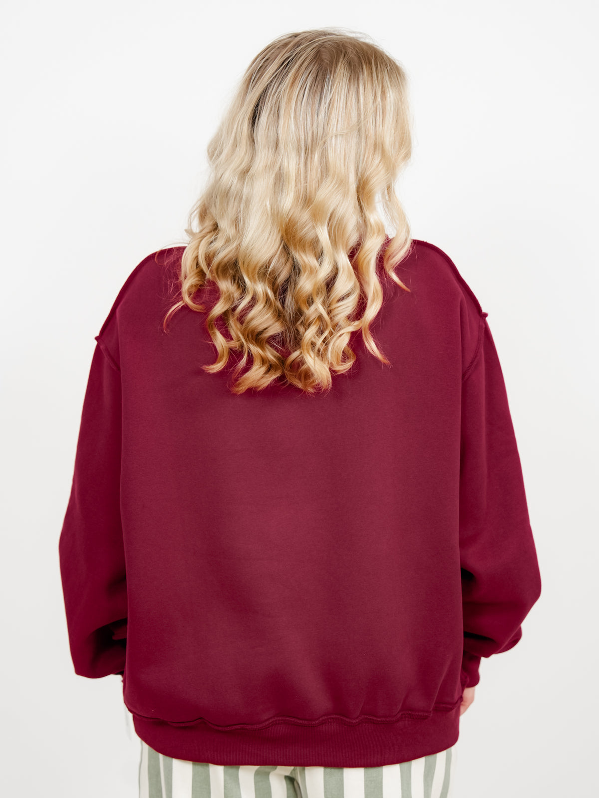 Reversible Long Sleeve "Kindness is Free" Mock Neck Sweatshirt - Freckled Poppy