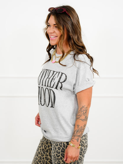Plus/Reg Short Sleeve Motherhood Graphic Tee - Freckled Poppy