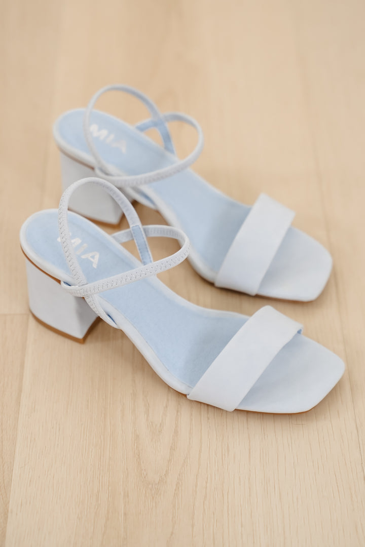 MIA Open Toe Slingback Block Heel Sandal - Freckled Poppy