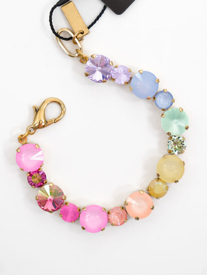 TOVA Jean Colorful Pastel Crystal Bracelet - Freckled Poppy