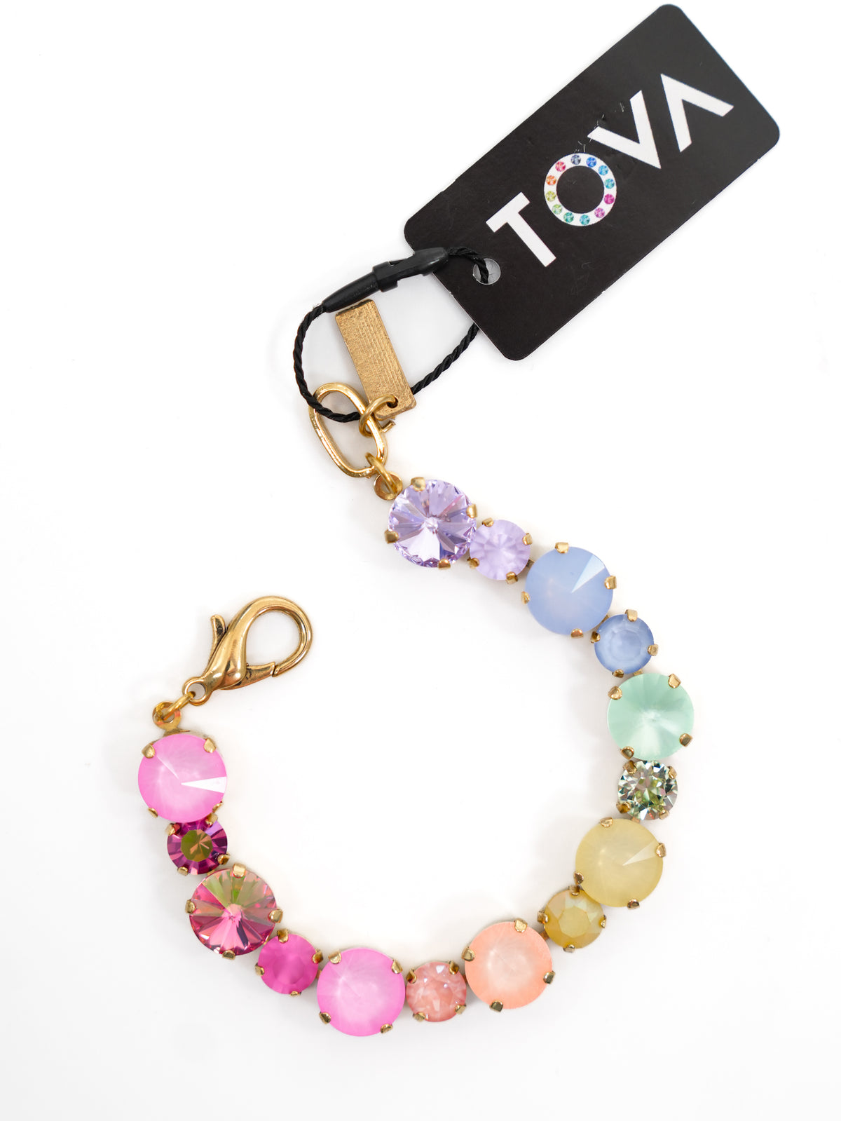 TOVA Jean Colorful Pastel Crystal Bracelet - Freckled Poppy