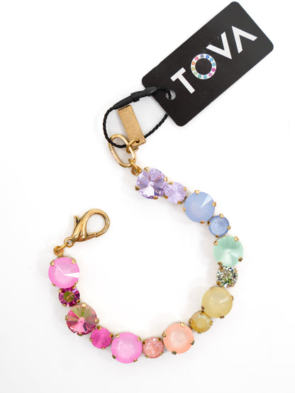 TOVA Jean Colorful Pastel Crystal Bracelet - Freckled Poppy