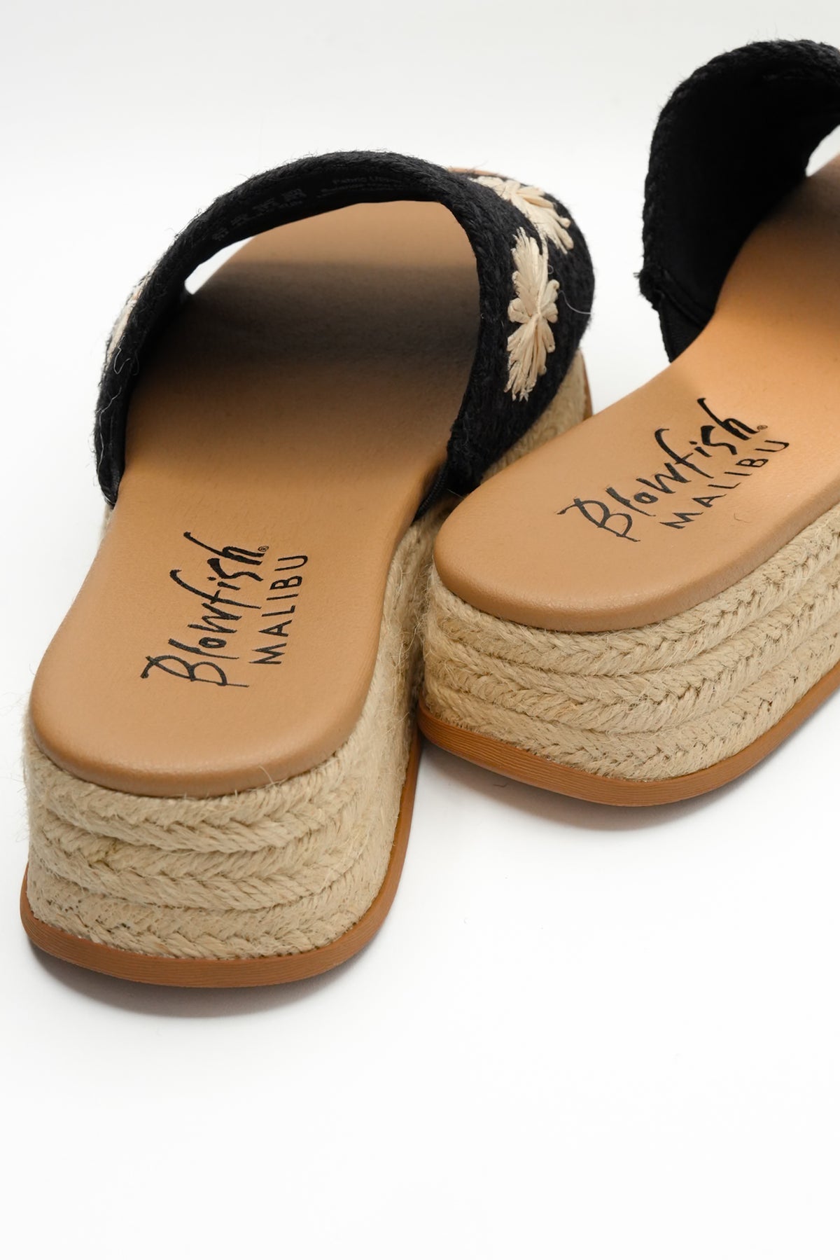 Blowfish Braided Raffia Floral Espadrille Wedge Sandal - Freckled Poppy